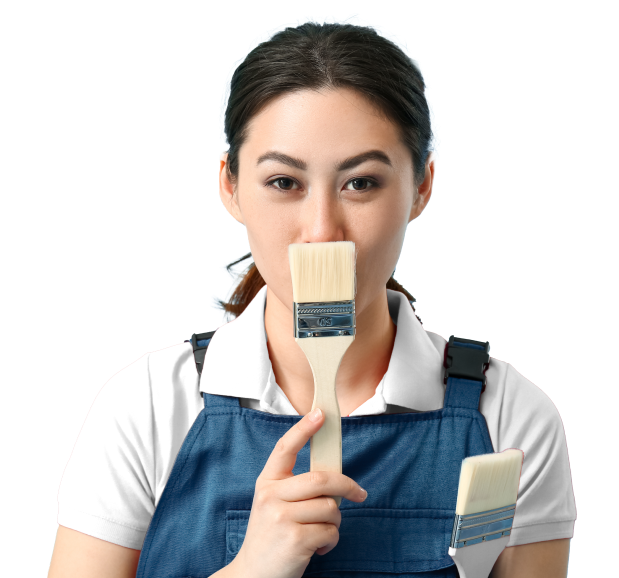 Девушка с кистью